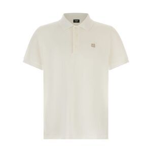 Fendi White Cotton Polo Men's Shirt